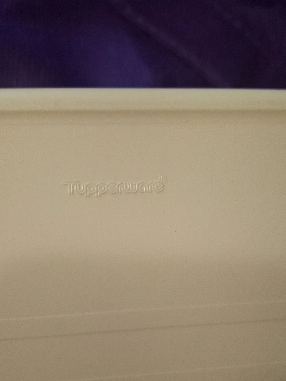 Tupperware White Rectangular Serving Tray Microwave